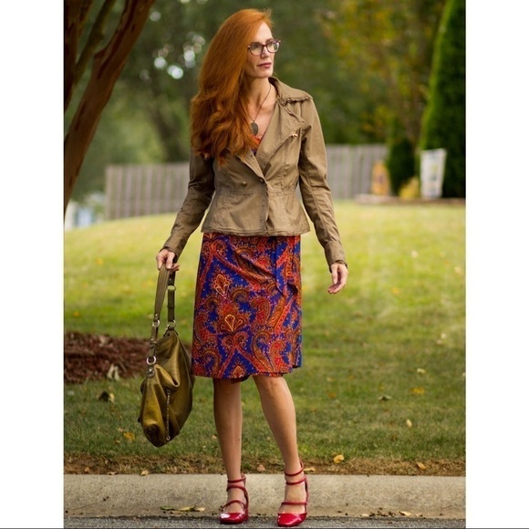 Ann Taylor LOFT Utility Jacket Frayed Hem 8P - Picture 9 of 9